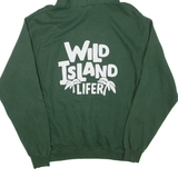 CHAMPION Mens Green Hoodie L