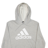 ADIDAS Mens Grey Hoodie L
