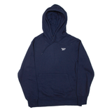 REEBOK Mens Blue Hoodie M