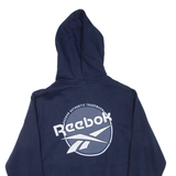 REEBOK Mens Blue Hoodie M