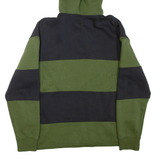 LEVI'S Button Neck Mens Green Hoodie M