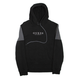 GUESS Mens Black Hoodie L