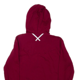 ADIDAS Womens Maroon Hoodie UK 14