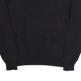 NAUTICA Mens Patterned Jumper Black Argyle Tight Knit M