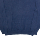 NAUTICA Mens Jumper Blue V-Neck Tight Knit XL