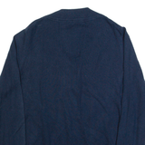 TOMMY HILFIGER Womens Cardigan Blue Tight Knit L
