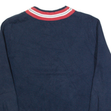 NAUTICA Mens Jumper Blue V-Neck Tight Knit L