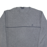 NAUTICA Mens Jumper Grey Tight Knit XL
