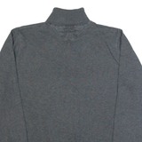 TOMMY HILFIGER Womens Jumper Grey Roll Neck Tight Knit M