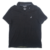NAUTICA Slim Fit Mens Polo Shirt Black L
