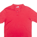 HANES Mens Polo Shirt Red 90s L