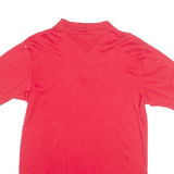 HANES Mens Polo Shirt Red 90s L