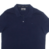 CALVIN KLEIN Mens Polo Shirt Blue 2XL