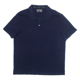 CALVIN KLEIN Mens Polo Shirt Blue 2XL