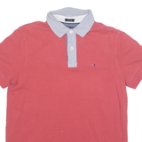 TOMMY HILFIGER Mens Polo Shirt Red M