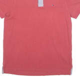 TOMMY HILFIGER Mens Polo Shirt Red M