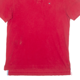 TOMMY HILFIGER Mens Polo Shirt Red M