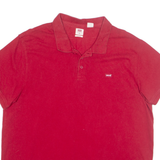 LEVI'S Mens Polo Shirt Red 2XL
