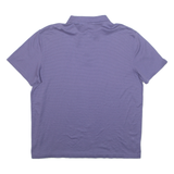 CALVIN KLEIN Mens Polo Shirt Blue Striped 2XL