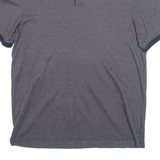 CALVIN KLEIN Mens Polo Shirt Grey Striped M