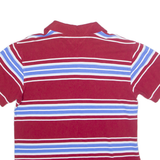 TOMMY HILFIGER Mens Polo Shirt Red Striped XL
