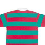 ST JOHNS BAY Mens Polo Shirt Red 90s Colourblock L