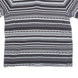 CHAPS Mens Polo Shirt Black Striped L