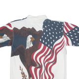 AMERICAN SUMMER USA Mens Polo Shirt White M