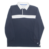NAUTICA Mens Polo Shirt Blue Long Sleeve M