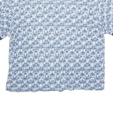 OCEAN PACIFIC Mens Polo Shirt Blue Floral M