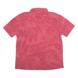 TOMMY BAHAMA Hawaiian Style Mens Polo Shirt Red 90s Floral XL