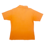 LOGO SCUBA Mens Polo Shirt Orange 90s S