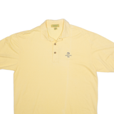 CROSS CREEK Mens Polo Shirt Yellow 90s XL