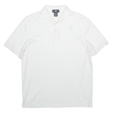 CALVIN KLEIN Mens Polo Shirt White M