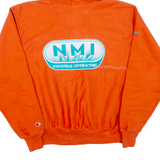 CHAMPION REVERSE WEAVE Mens Orange Hoodie 90s L