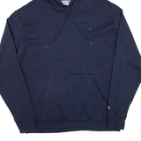 CHAMPION Mens Blue Hoodie L