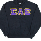 GILDAN Mens Black Hoodie USA M