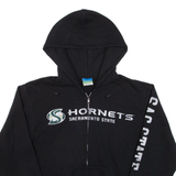 CHAMPION Hornets Mens Black Hoodie Full Zip USA S