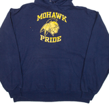 JERZEES Mohawk Pride Mens Blue Hoodie USA L