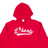 PORT & COMPANY Softball Mens Red Hoodie USA L