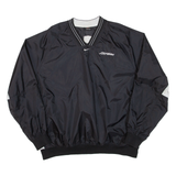 NIKE Mens Sweatshirt Black V-Neck 2XL
