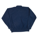 NIKE Mens Sweatshirt Blue Button Neck L