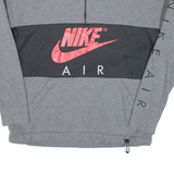 NIKE Mens Sweatshirt Grey 1/4 Zip L