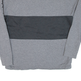 NIKE Mens Sweatshirt Grey 1/4 Zip L