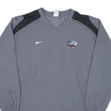 NIKE Mens Sweatshirt Grey 1/4 Zip M