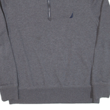 NAUTICA Mens Sweatshirt Grey 1/4 Zip M