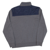 NAUTICA Mens Sweatshirt Grey 1/4 Zip M