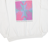 HANES Physical Therapy Mens Sweatshirt White USA 2XL