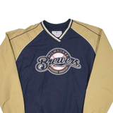 MLB Brewers Mens Sweatshirt Blue V-Neck USA XL