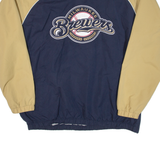 MLB Brewers Mens Sweatshirt Blue V-Neck USA XL